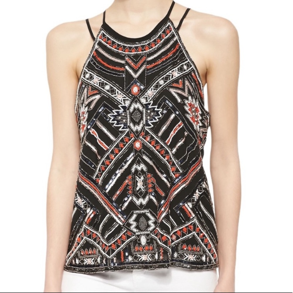 Parker Neil Beaded Silk Top 🌼